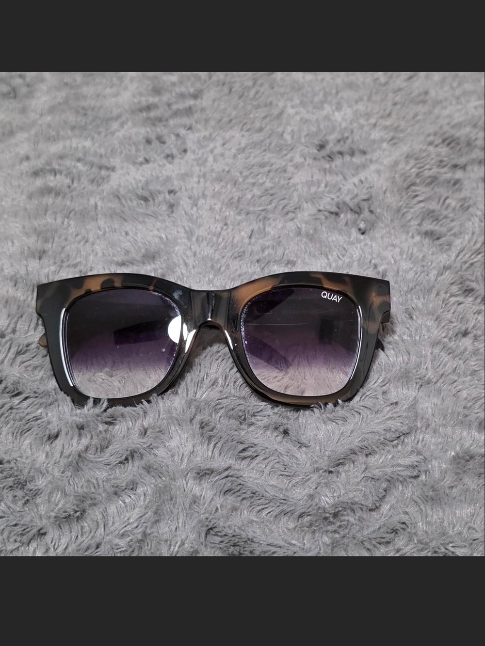 Quay Australia Tortoise Black Gradient Lens Sunglasses